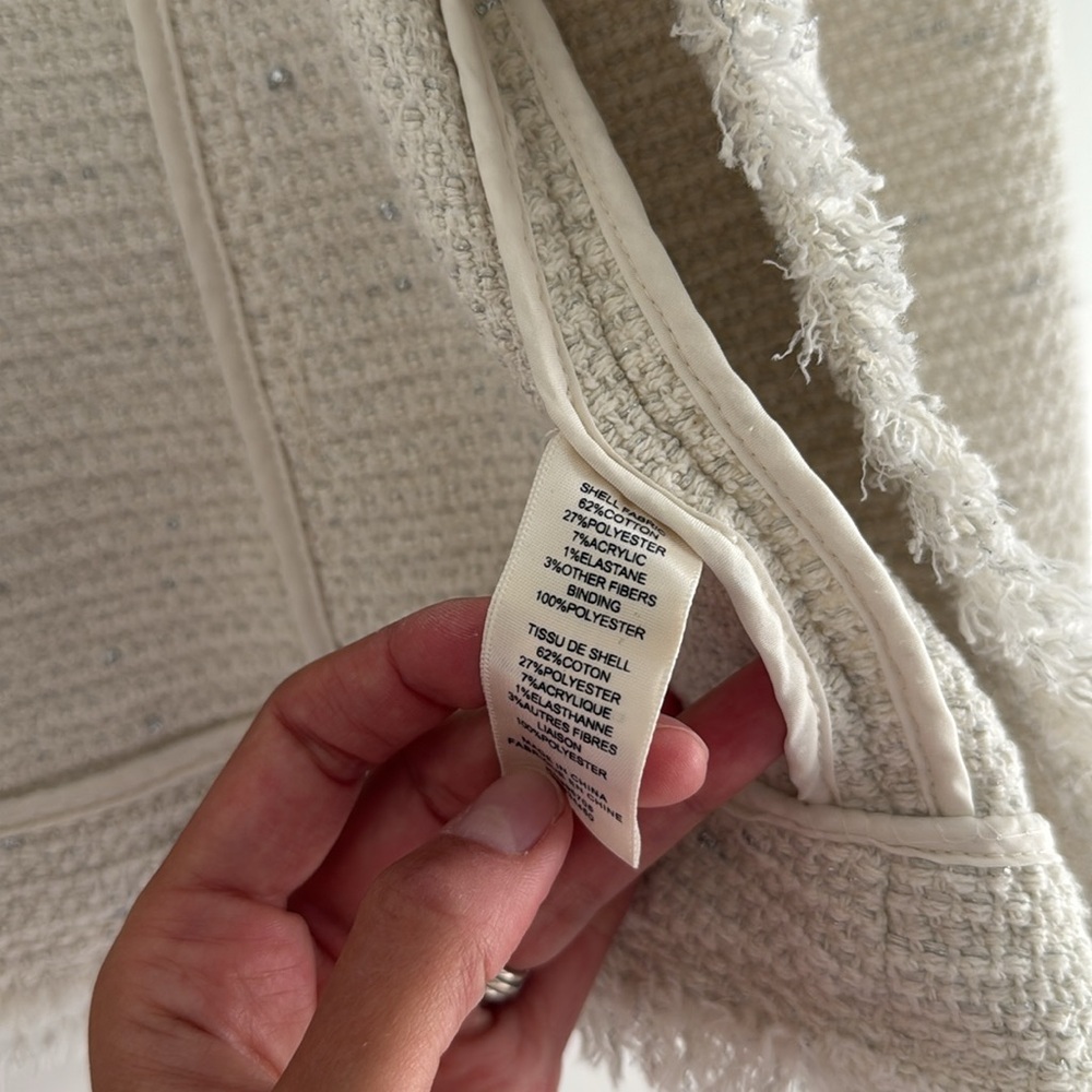 Rebecca Taylor Cream Tweed Jacket - Picture 4 of 6